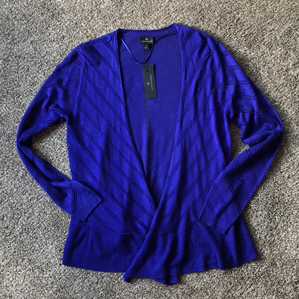 NWT Violet Long Sleeved Open Front Cardigan